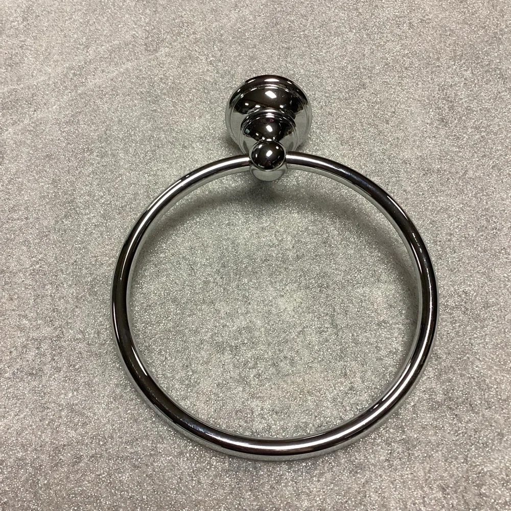 Silver Chrome Wall Mount Towel Ring